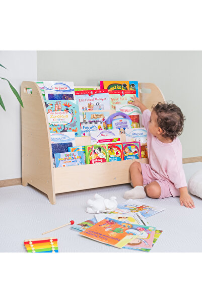 Orfis Montessori Taşınabilir Açılı Kitaplık