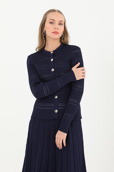 Puane Steel Knit Flexible Women's Knitwear Skirt Set with Snap Closure