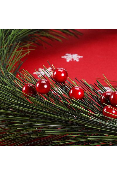 Yenigeldi 2 Bunch (a Bunch: 6 Pieces) Mini Uğur Kokina Red Berry Christmas Ornament Decor Ornament T108