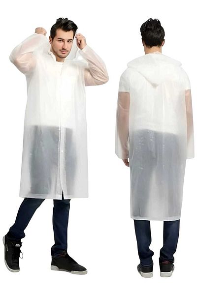 Uniquetrenders Ανδρικό αδιάβροχο με κουκούλα Eva Raincoat