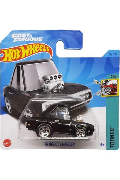 HOT WHEELS - ´70 Dodge Charger - Tooned 2/5 - Hkg57 - Short Card - Fast & Fur...
