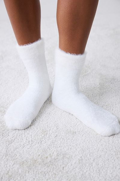 Penti Fluffy Solid Off-White Socks