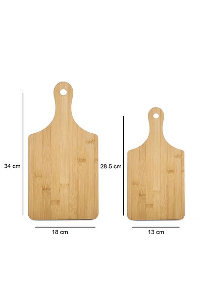 HOMİNG Homing Lui Natural Bamboo 2-Piece Cutting Board 241715