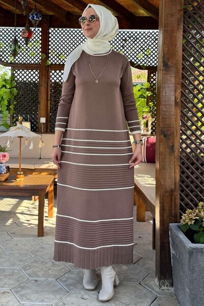 Rabia Şamlı Φόρεμα Milk Coffee Dream Knitwear