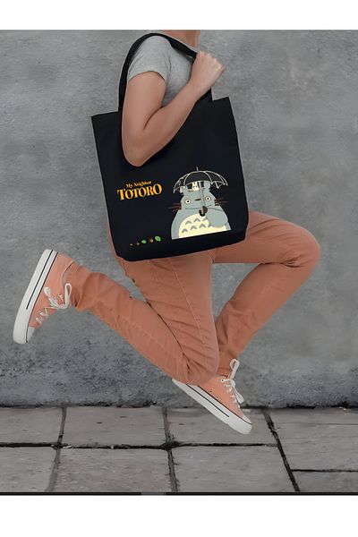 Cemira Geantă Totoro Anime Y2k Unisex - Pânză Pinteret, Street și School Scan