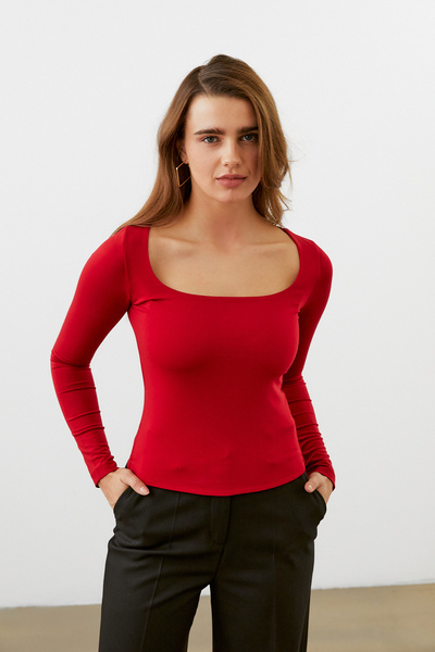 urban focus Square Neck Long Sleeve Body