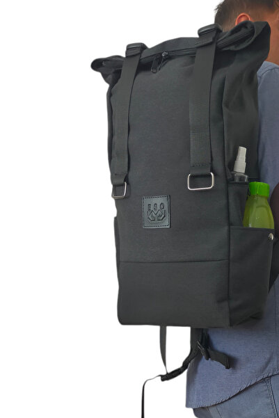 SYM SARAÇ Canvas Gray Color Mountainer and Travel Backpack