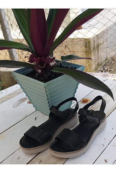 Bulldozer 231825 Women's Genuine Leather Anatomical Sole Tekband Daily Comfort Sandals