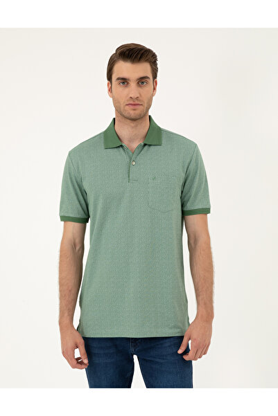 Pierre Cardin Haki Regular Fit Tişört 50288681-VR027