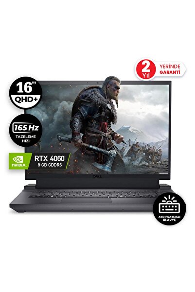 Dell G16 7630 G76302401010U i7-13700HX 16GB 512SSD RTX4060 16" QHD+ FreeDOS Taşınabilir Bilgisayar