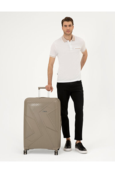 Pierre Cardin Bej Büyük Boy Valiz 50294156-VR011