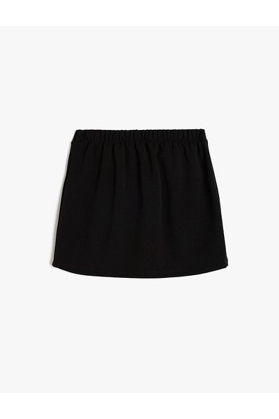 Koton Stone Detailed Printed Skirt