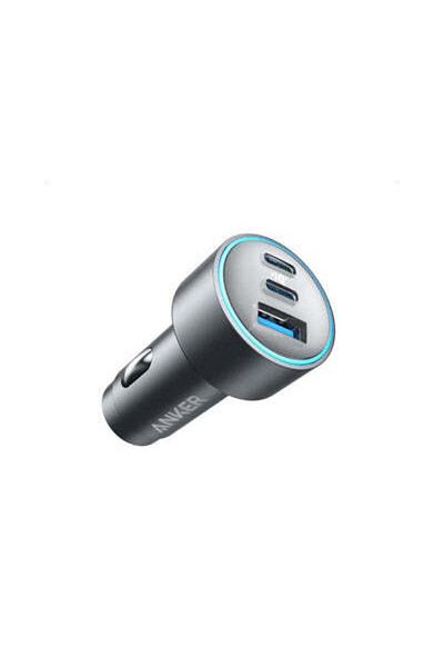 Anker 535 67W Car Charger (2 USB-C & 1 USB-A Port) Car Charger with PIQ 3.0, Silver
