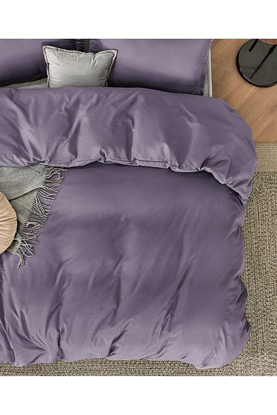 Soft Colours Mint Colored Double Cotton Duvet Cover - 200X220 cm
