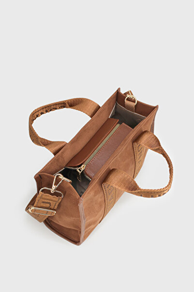 LUNABLU Women's Suede Crossbody Hand and Shoulder Bag