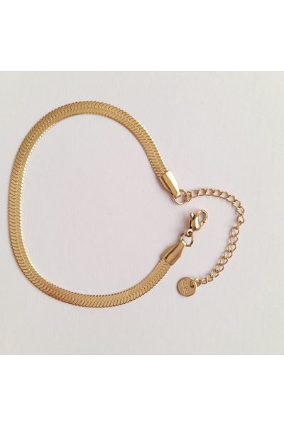 nilüfer takı tasarım Italian Scrunch Chain Steel Bracelet