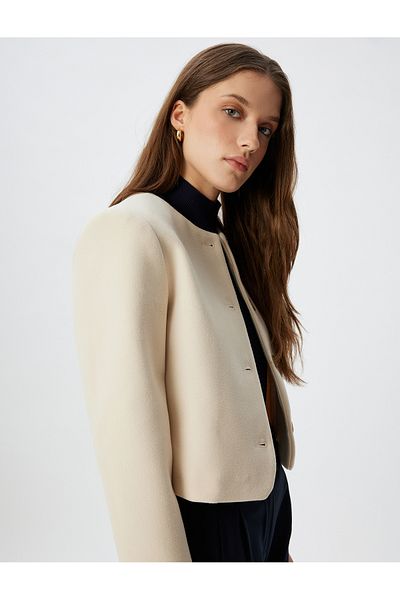 Koton Dámská bunda 5Wak20261Ew Model Ecru