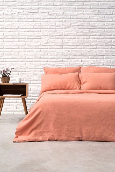 Soft Colours Mint Colored Double Cotton Duvet Cover - 200X220 cm