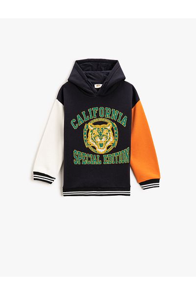 Koton College Hooded Sweatshirt