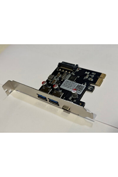 Genel Markalar Pci 1x usb 3.0 typec kart 1x typec kart pci exp 1x 2 port usb 3.0 kart pci exp 1x type-c kart