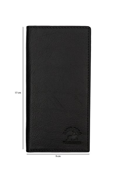 PiyasaSepeti Genuine Leather Black Wallet with Phone
