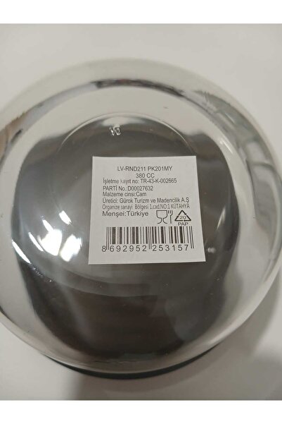 LAV Feyzade Anthracite Round Storage Container with Lid - 380 Cc X 3 Pcs / 800 Cc X 3 Pcs