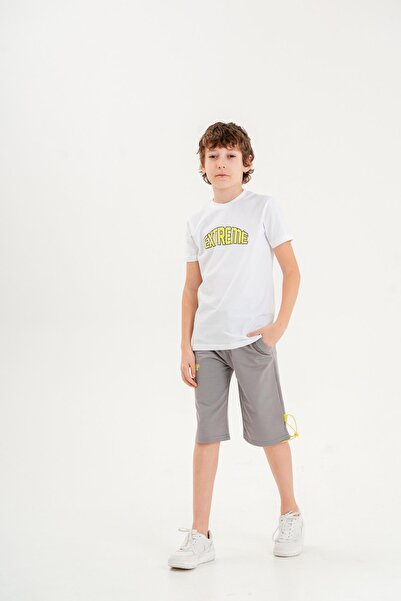 Mışıl Kids EXTREME Printed Boy's T-Shirt Shorts Set