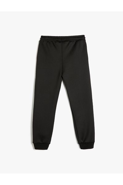 Koton Color-Blocking Jogger Sweatpants - with Pocket Detail and Waist Tie