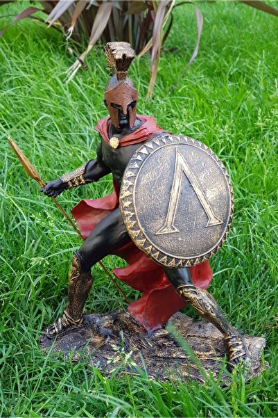 Ella's Design Studio Leonidas Savaşçı Heykel Biblo, Ofis Dekor, Yeni Yıl Hedi...