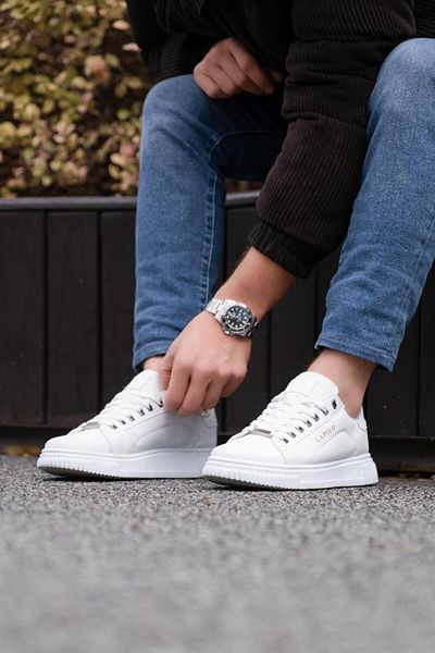 L.A Polo 093 White Color White Sole Men's Casual Shoes