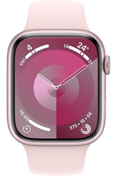 Apple WATCH SERIES 9 GPS + CELLULAR 41MM PINK ALUMINIUM CASE WITH LIGHT PINK SPORT BAND - S/M