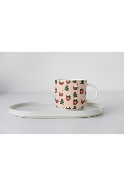 EYBaskı Tasarım PORSELEN NOEL YILBAŞI TEMALI NESCAFE FİNCANI