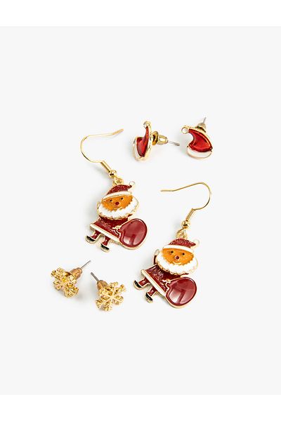 Koton New Year's Themed Earrings Set of 3