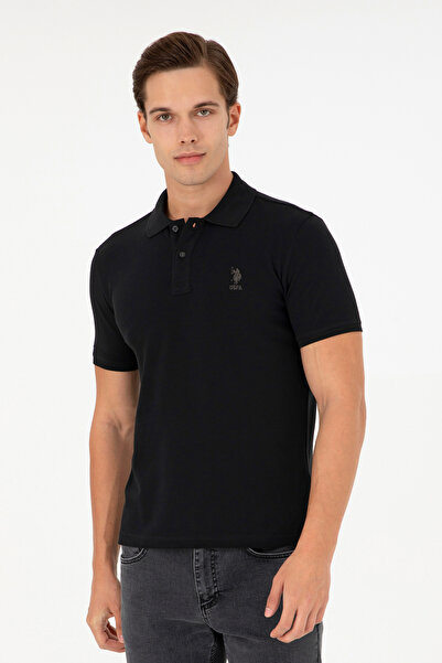 U.S. Polo Assn. Men's Black Basic T-Shirt 50297456-Vr046