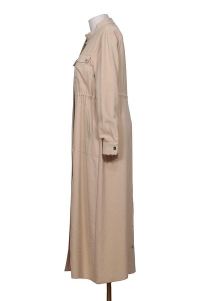 Kayra Drawstring Sports Cap Beige Ka-B24-25015