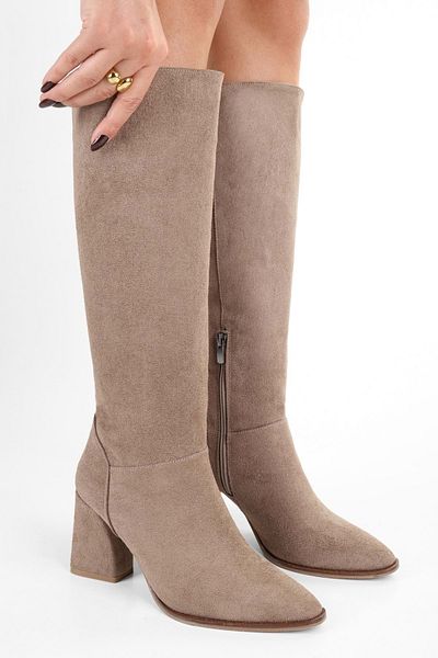 Shoeberry Tiago Nerz-Wildlederstiefel für Frauen