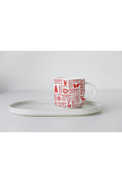 EYBaskı Tasarım Porcelain Christmas Christmas Themed Nescafe Cup