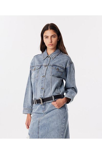 Twist Jachetă Jeans - Curea Detaliată