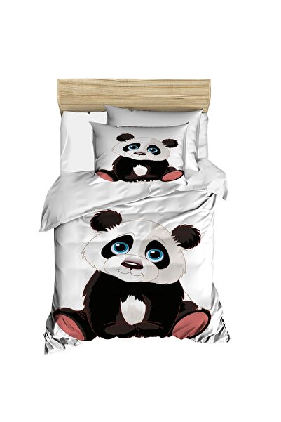 Fabeteks Cute Panda Digital Single Teen Duvet Cover Set