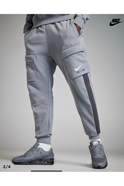 Nike Sportswear Swoosh Air Fleece Cargo Gray Men's Sweatpants