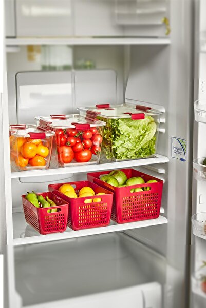 SELKA HOME Claret Red Selka Lavin 2 Lt. Storage Container