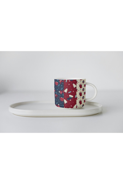 EYBaskı Tasarım Porcelain Christmas Christmas Themed Nescafe Cup