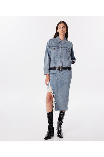 Twist Jachetă Jeans - Curea Detaliată