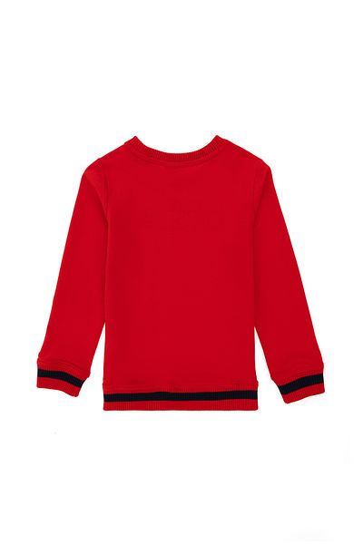 U.S. Polo Assn. Boy's Red Crew Neck Sweatshirt 50293608 -Vr030