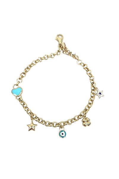 GÜLENLER ALTIN 14 Ayar Altın Sallantılı Cetaş Bileklik