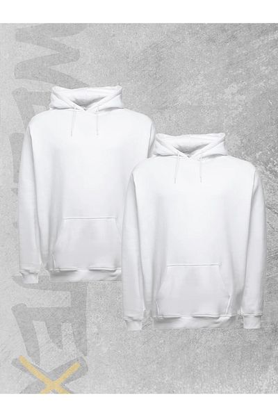 WEARTEX 2 Pack Unisex Oversize Hooded Sweatshirt