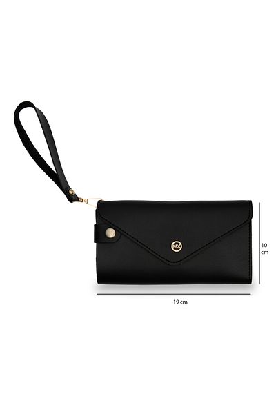 PiyasaSepeti Faux Leather Wallet with Black Closure and Card Compartment