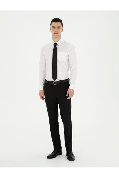 Pierre Cardin Siyah Slim Fit Kumaş Pantolon 50294754-VR046