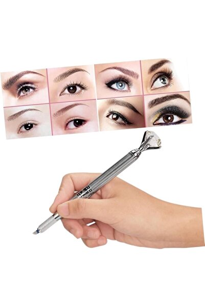 BATALLI lila tektaşlı kapaklı microblading kalemi