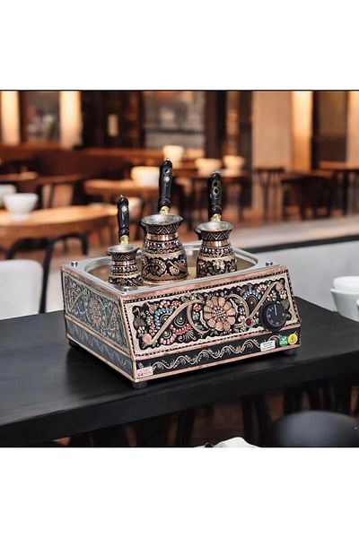 Ardıç Endüstriyel Traditional Turkish Sand Coffee Machine - Home Type Sand Coffee Machine - Copper Sand Coffee Machine
